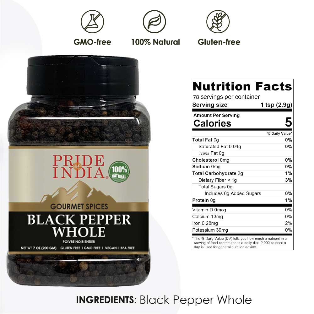 Gourmet Black Peppercorn Whole