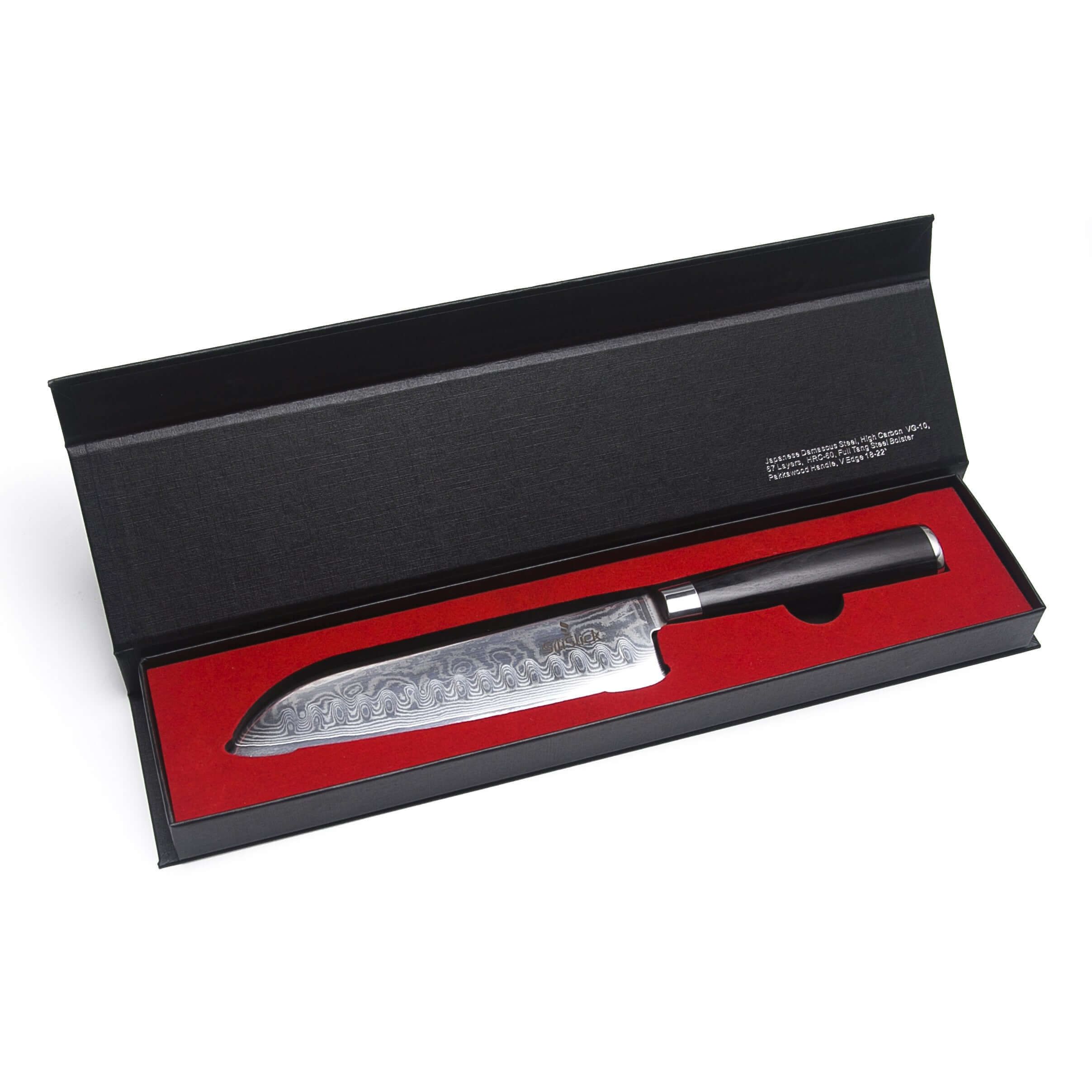 Damascus VG10 Steel Santoku Knife Classic Wave